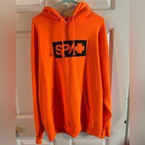 SPY Orange Men's Hoodie size large tall